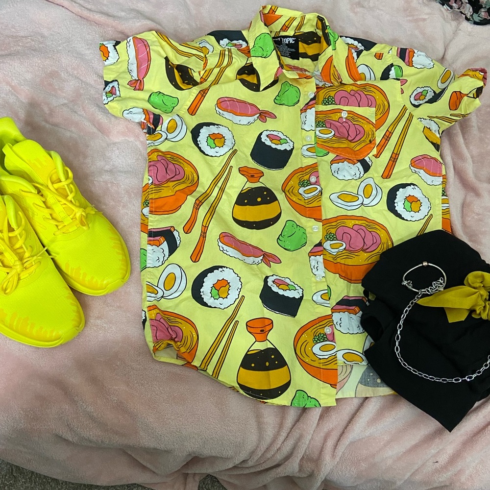 Hot Topic Sushi Button Down - Never Worn